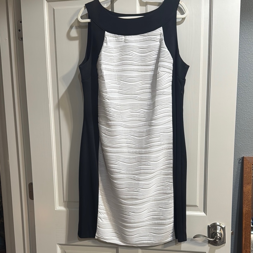 Elegant Black and White Dress